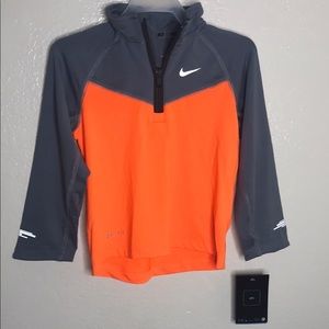 Grey and orange Nike kids sweatshirt